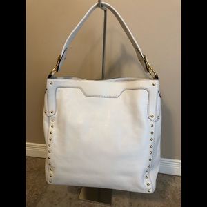 Michael Kors Chalk White Leather Shoulder Bag